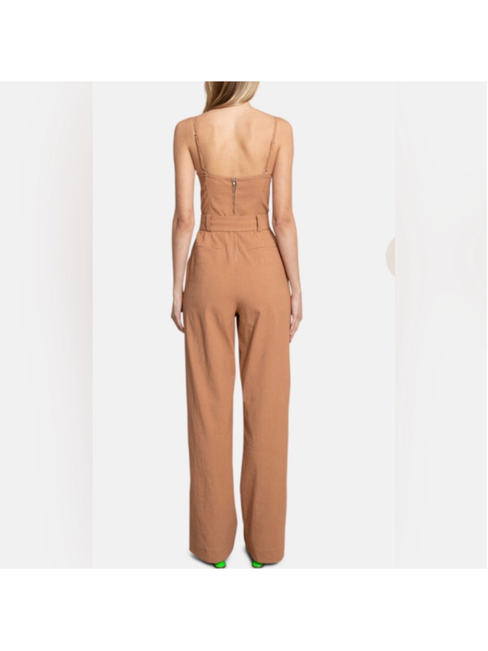 A.L.C. Mila Tan Jumpsuit, Noisette - Picture 2 of 11